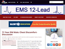 Tablet Screenshot of ems12lead.com